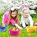 80UncleKimby 18PCS Easter Baskets Small for Kids Bulk with Handles Plus 70g Easter Grass Stuffers Fillers Egg Hunt Game Gifts Party Favors 65 x 67 - Image 4