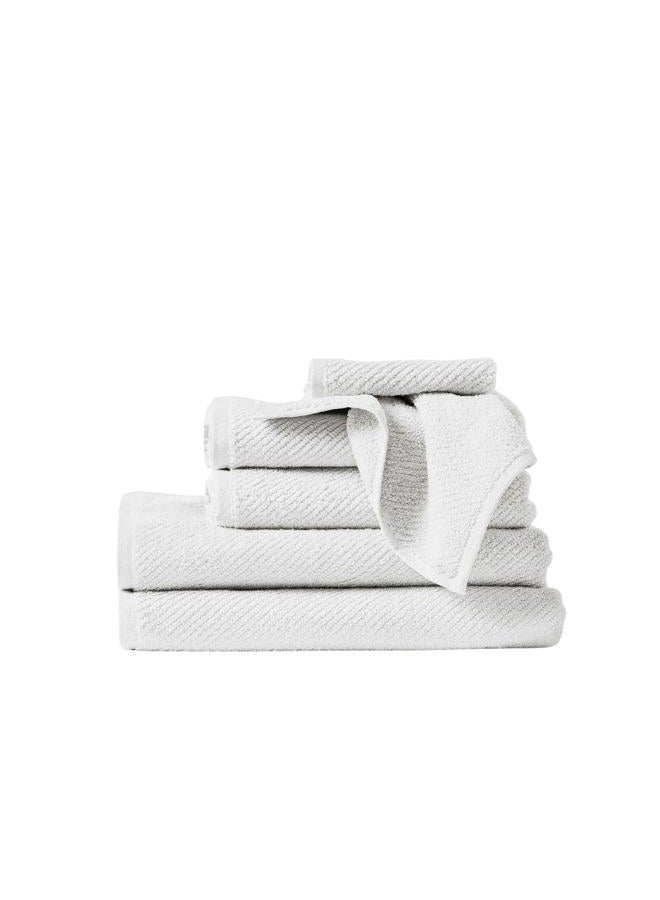 Coyuchi Air Weight Organic Wash Cloth, 12"x12", Alpine White - Image 1