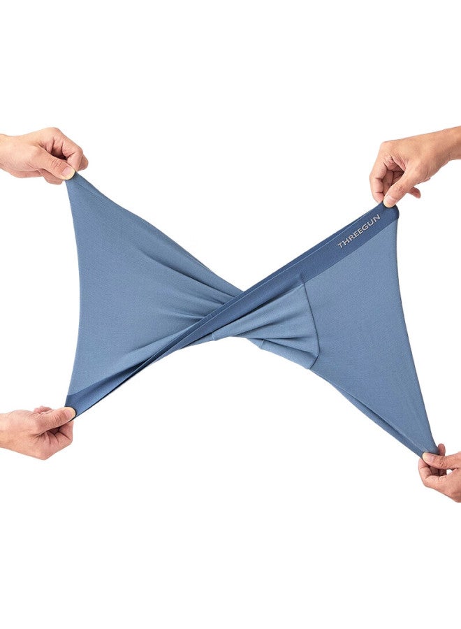 THREEGUN [Zhen Series] 60-Count Modal Men'S Underwear, Summer Ice Silk Seamless Shorts, Upgraded Crotch For Men - Image 1