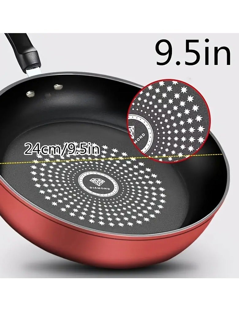 Arabest Cast iron non-stick frying pan suitable for induction stoves, lightweight smokeless frying pan suitable for gas and smooth surface stovetops, with stainless steel handles - Image 4