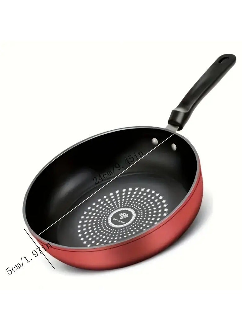 Arabest Cast iron non-stick frying pan suitable for induction stoves, lightweight smokeless frying pan suitable for gas and smooth surface stovetops, with stainless steel handles - Image 5