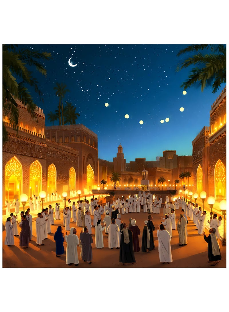 Anna 1000 Pieces Of Colorful Character Night Scene Puzzle - Image 1