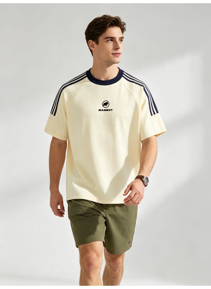 Mammut Contrast striped raglan sleeves loose short sleeve T-shirt - Image 3