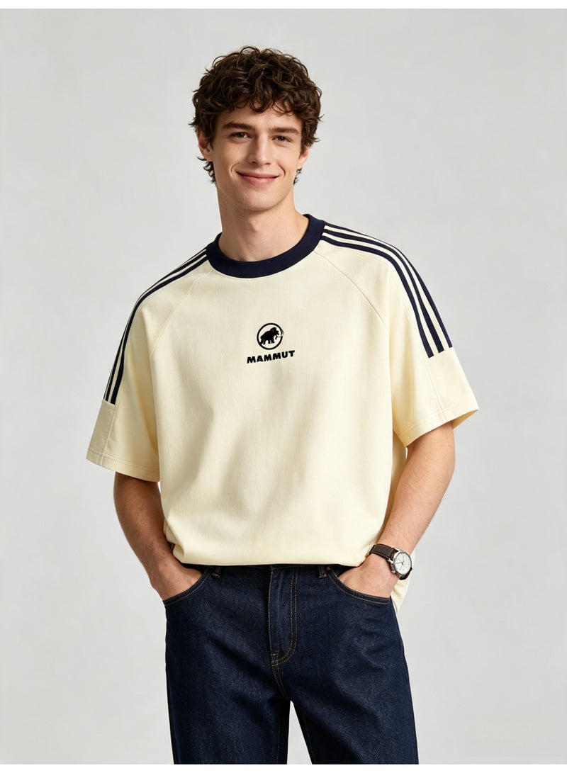 Mammut Contrast striped raglan sleeves loose short sleeve T-shirt - Image 1