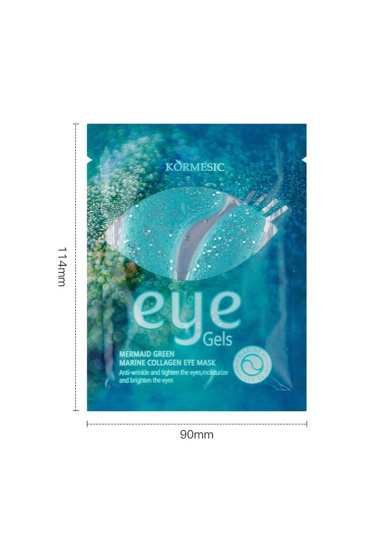 Kormesic 5 عبوات حورية البحر الأخضر الكولاجين البحرية قناع العين 7.5 جرام - Image 3