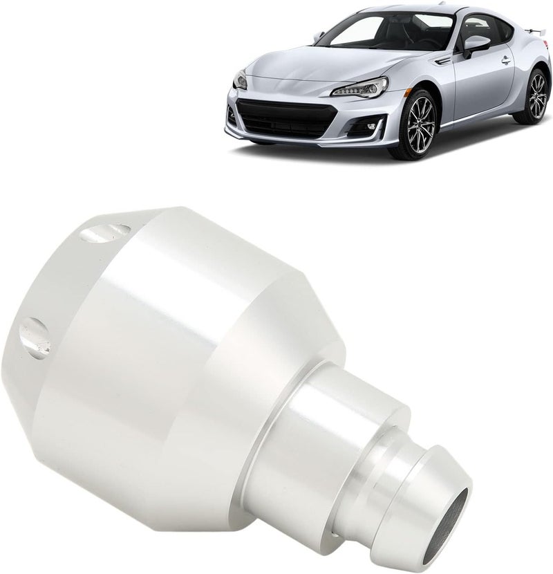 Shift Knob, Manual Gear Stick Knob Shifter Handle in Silver Aluminium Alloy Replacement Compatible with Subaru 2012-2020 for Manual Transmission Centre Console Lever - Image 2