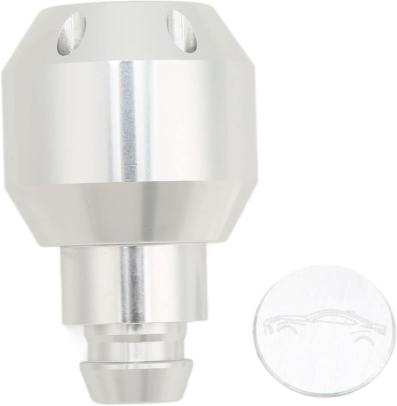Shift Knob, Manual Gear Stick Knob Shifter Handle in Silver Aluminium Alloy Replacement Compatible with Subaru 2012-2020 for Manual Transmission Centre Console Lever - Image 1