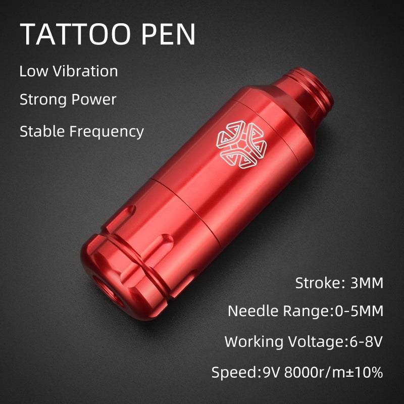 Torped Rotary Tattoo Machine Short Pen with Brushless Motor Professional Cartridges Tattoo with RCA Cord for Tattoo Artists - Image 3