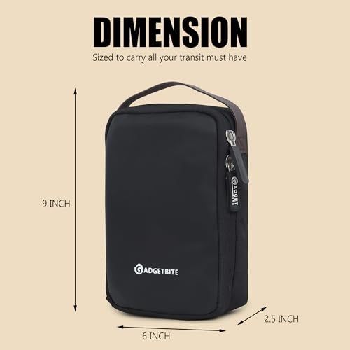 GadgetBite Pulse Mini Techbag Organizer for Travel Cables Chargers Power Banks and Adapters Compact Design for Easy Storage and Access Perfect for Electronics Accessories When Traveling - Image 2