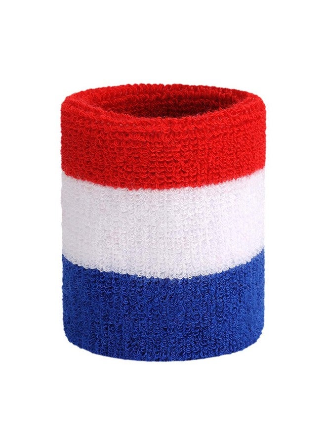 OnUpgo Wristband Sweatbands For Men And Women Athletic Cotton Terry Cloth Wrist Bands Sport Sweat Band For Basketball Tennis Football Baseball Running Gym (1 Pair) - Image 3