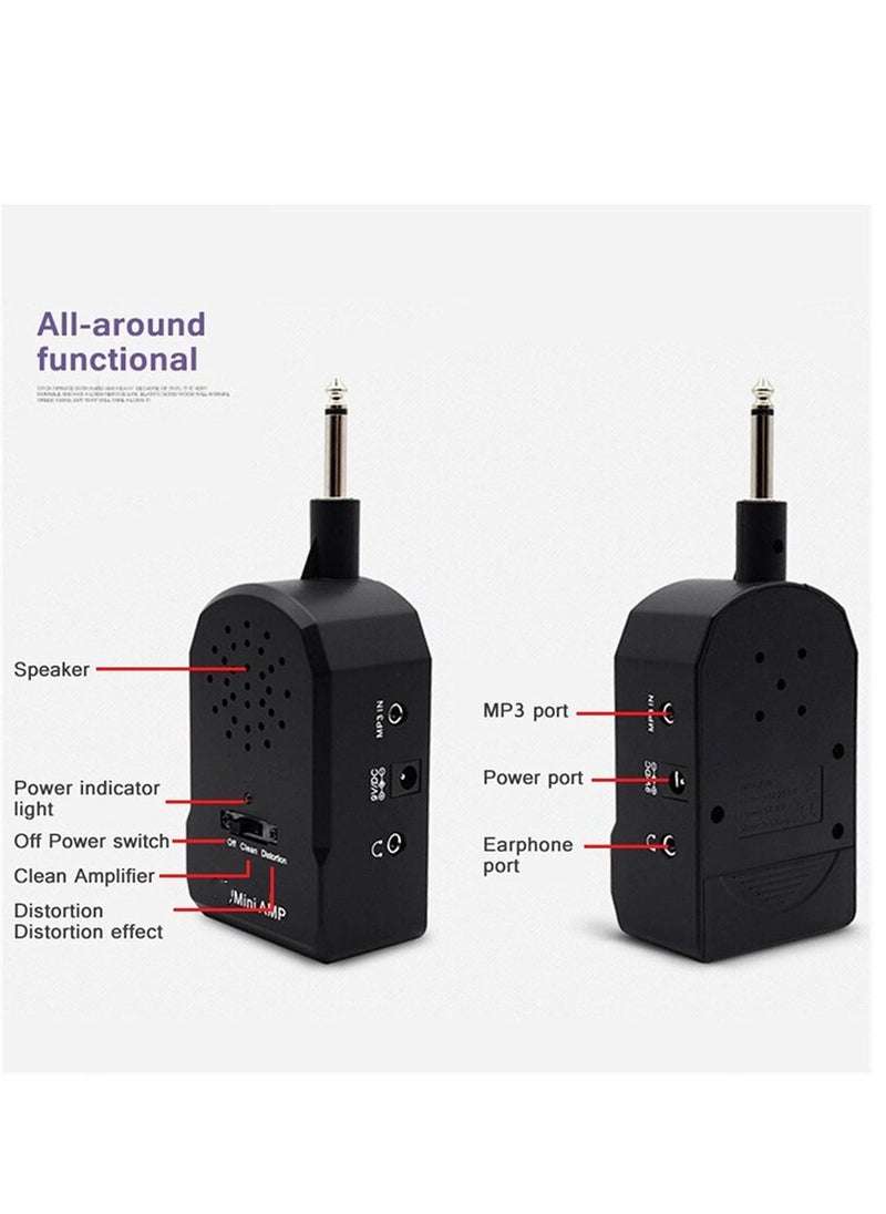 JA-01 Mini Guitar Amplifier AMP MP3 Input 3.5mm with Earphone