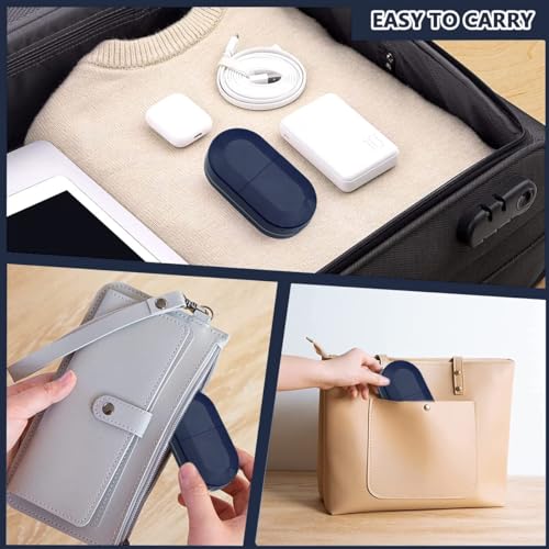 RADIONICS Stainless Steel Pill Case with Built-in LED Light, Eyeglasses Storage Box for Men and Women, Blue - Image 5