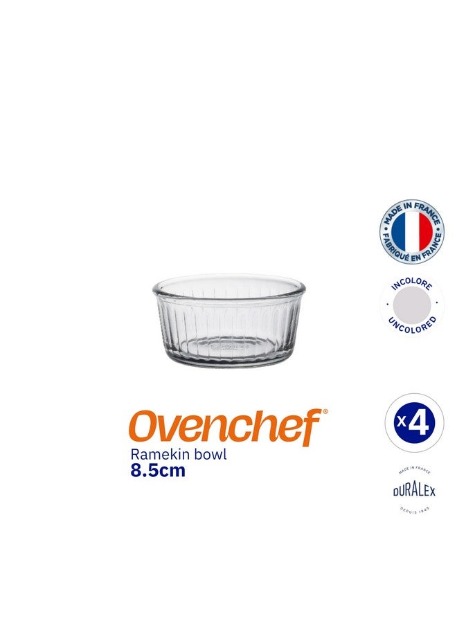 Duralex Tempered Glass Ovenchef Clear Ramekin 8.5 Cm 4 Pcs 130 Ml (6008Ac/4) - Image 3