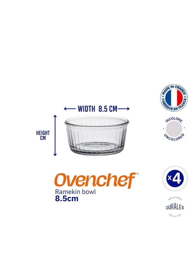 Duralex Tempered Glass Ovenchef Clear Ramekin 8.5 Cm 4 Pcs 130 Ml (6008Ac/4) - Image 5