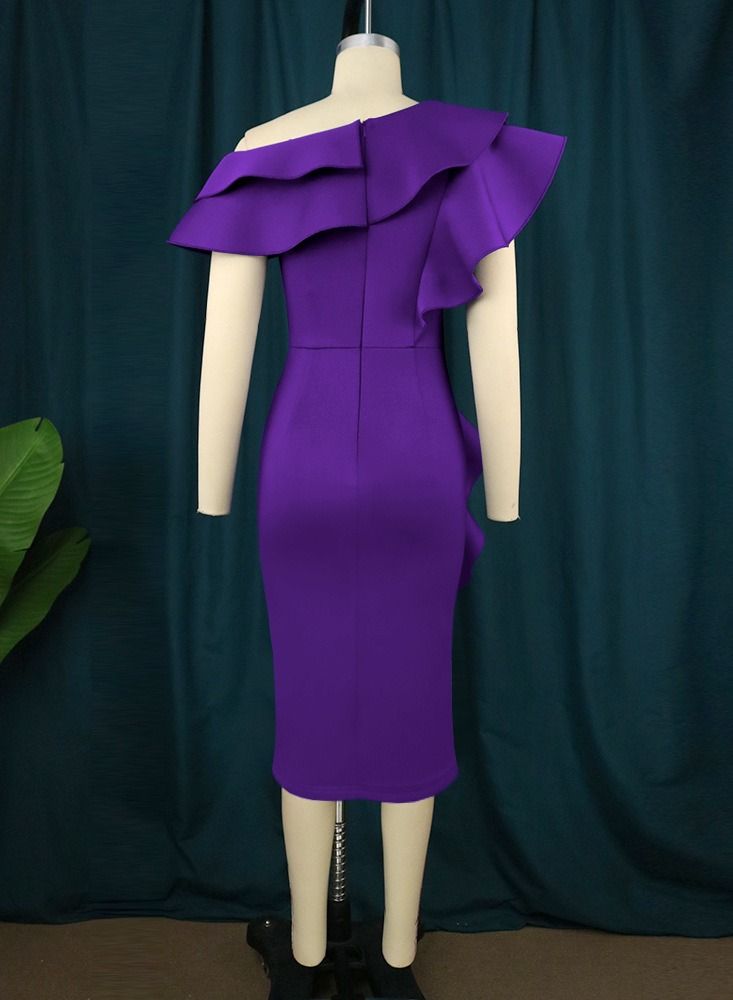 Loquat Fashionable And Generous Dress Purple  - Image 2
