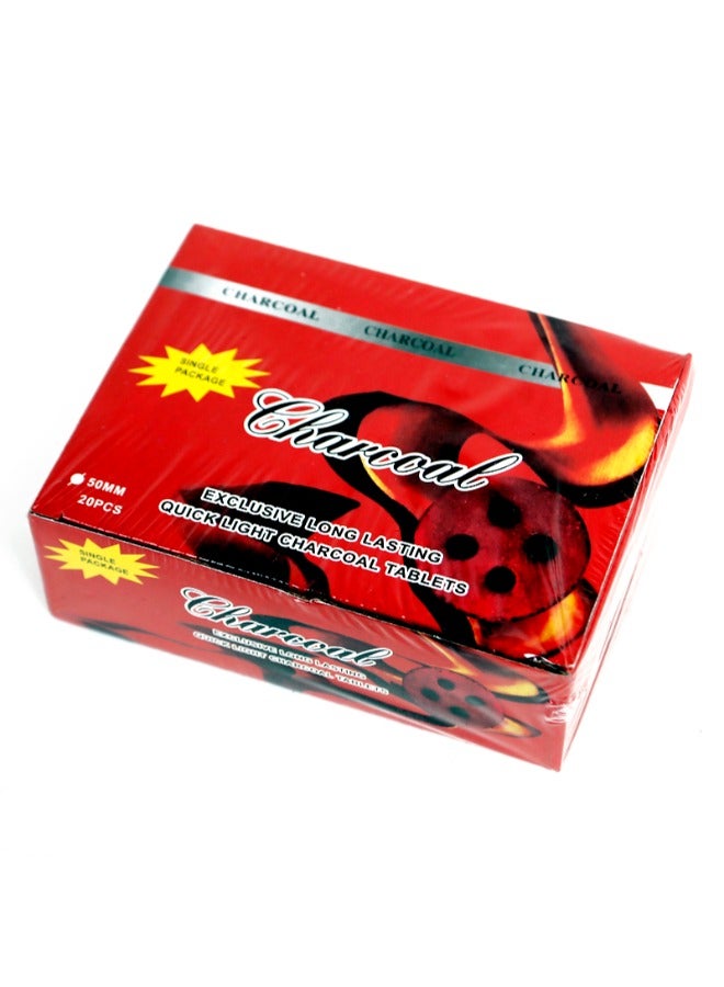 Lucky charcoal lite 20 pcs Of Smart Tablets for Bakhoor 50 MM - Image 1