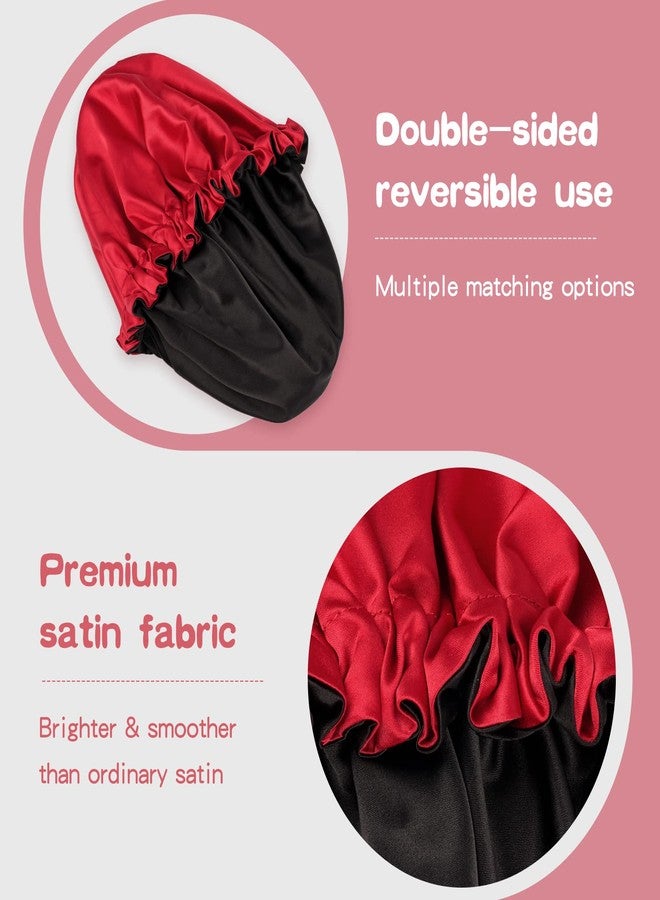Fittia Baby Bonnet for 6-36 Months Sleeping: Reversible Smooth Satin for No Mess Toddler's Curly Hair, Adjustable Band No Slip - Image 5