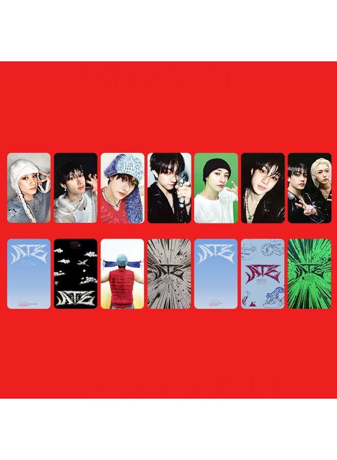 NIBEMINENT 7 Pcs Kpop Stray Kids - BANGCHAN ATE Lomo Cards Card For Fans Collection Gifts - Image 1