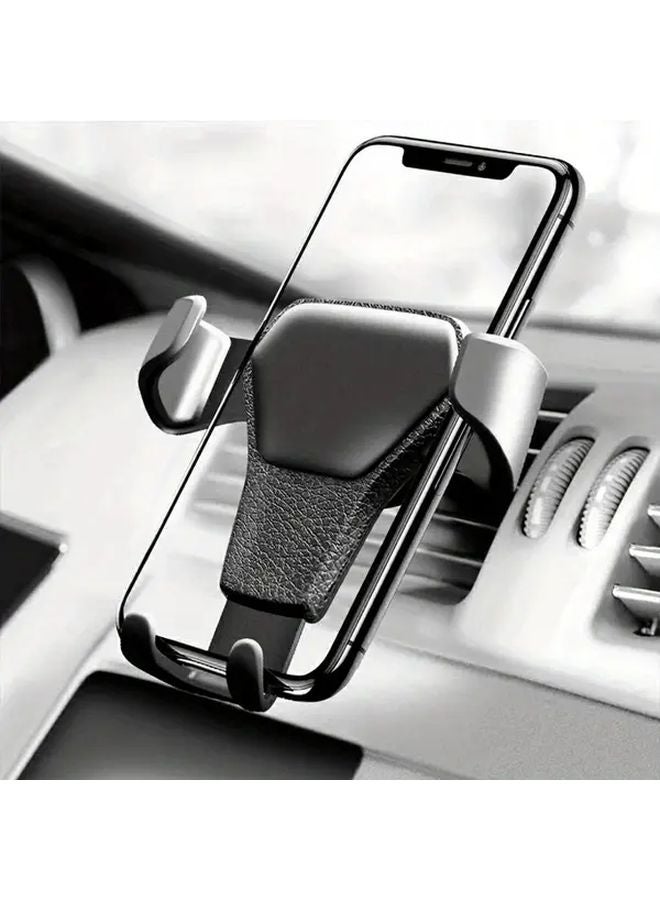 حامل هاتف عالمي أبيض للسيارة بجاذبية للهواء لـ iPhone Samsung - Image 2