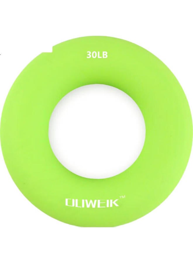 Dweck Finger Grip Strengthener, Hand Strength Rehabilitation Training, For Men And Women, Forearm Exercise, Round Shape, Green, 30 Pounds - Image 2