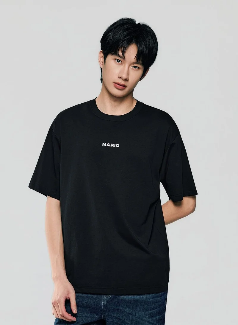 جيوردانو Men Relaxed Mario Back Graphic Cotton Tee