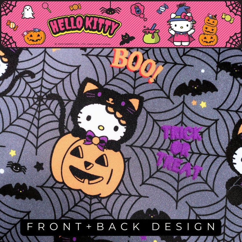 Franco Sanrio Hello Kitty Skeleton Halloween Beauty Silky Satin Standard Reversible Pillowcase Cover 20x30 for Hair and Skin  (Officially Licensed Product) by Franco Collectibles - Image 5