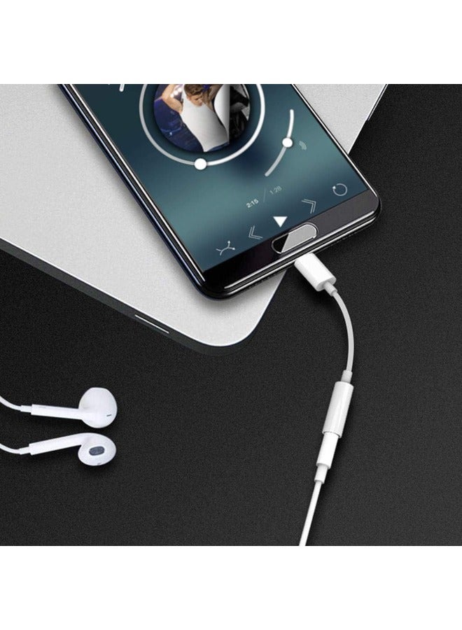 3.5mm Headphone Jack Adapter for iPhone, Lightning to AUX Audio Converter Compatible with iPhone 14/13/12/11/X/XS/8/7 – 1 Pack, White  - Image 4