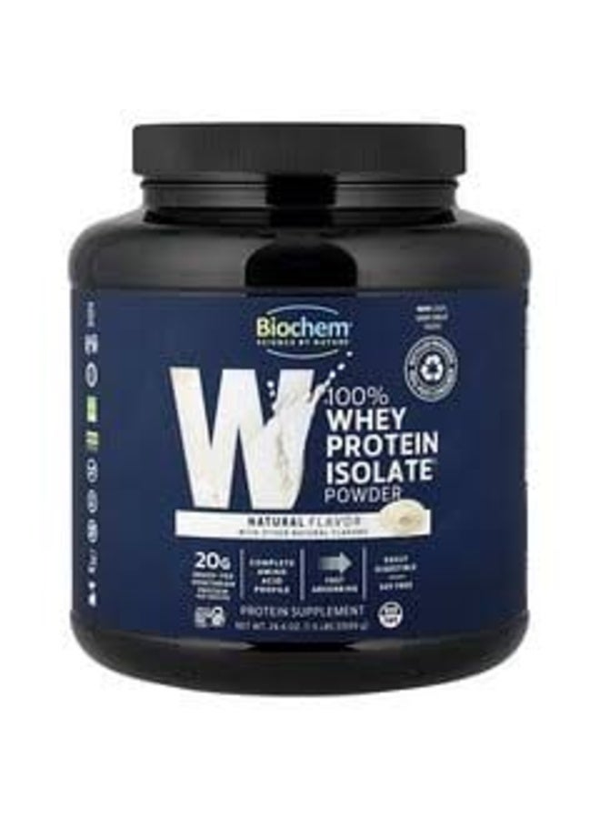 Biochem, 100% Whey Protein Isolate Powder, Natural, 699 g - Image 1