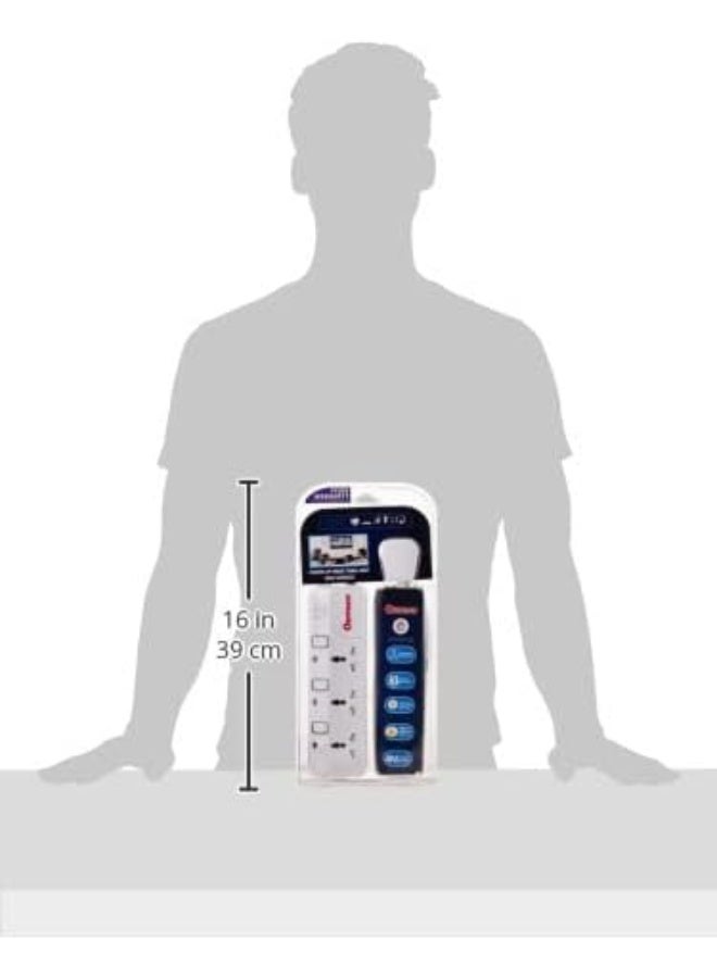 OSHTRACO مقبس تمديد عالمي 3 طرق أوشتراك OTC3313S-4M مع سلك بطول 4 متر - Image 3