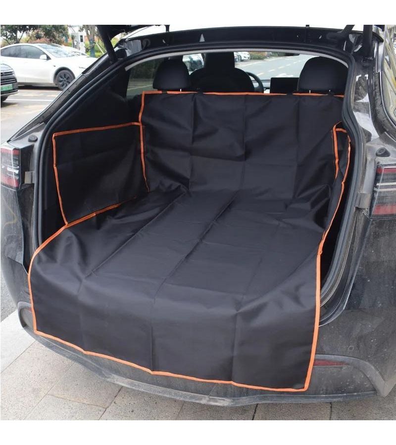 Orange Edge Dog Car Trunk Pad for Cars SUVs Trucks 20 Scenarios - Image 1