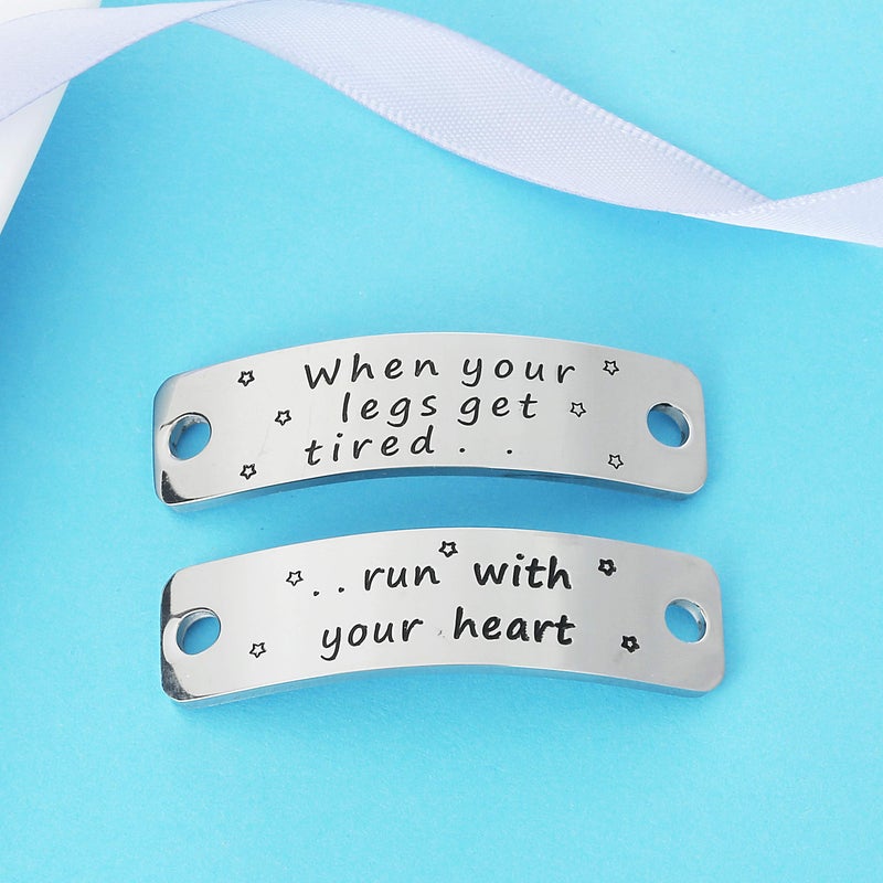 Nimteve Gift For Runner, Trainer Tags, Fitness Gym Gift, Get Fit Running, Runners Gift, Shoelace Charm, Inspirational Lace Tag Gift For Women - Image 2