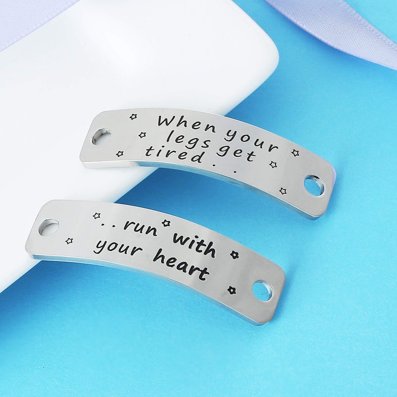 Nimteve Gift For Runner, Trainer Tags, Fitness Gym Gift, Get Fit Running, Runners Gift, Shoelace Charm, Inspirational Lace Tag Gift For Women - Image 3