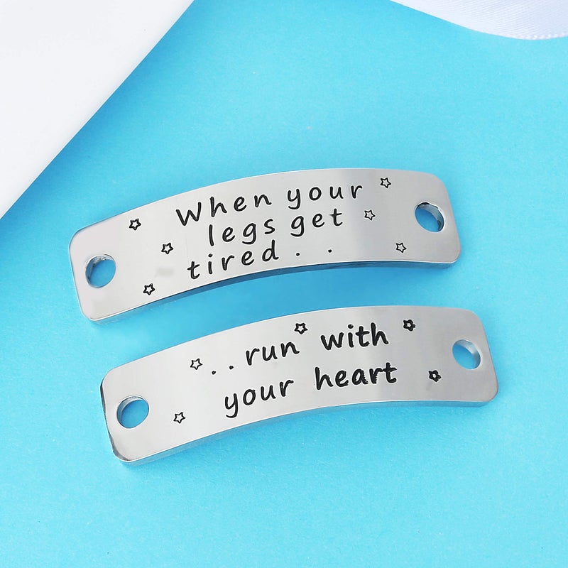 Nimteve Gift For Runner, Trainer Tags, Fitness Gym Gift, Get Fit Running, Runners Gift, Shoelace Charm, Inspirational Lace Tag Gift For Women - Image 4
