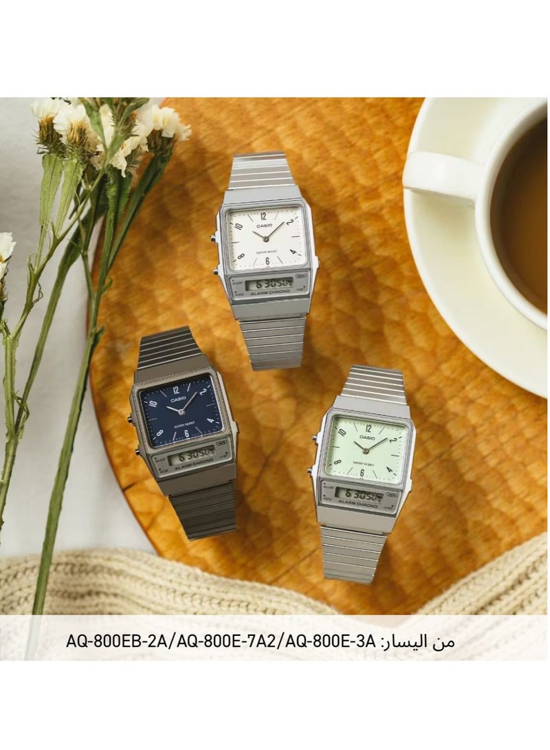 CASIO Unisex Watch Analog-Digital Vintage - AQ-800E-7A2DF - Image 2
