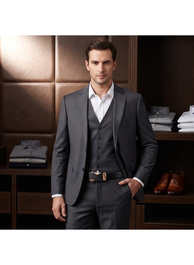 Stylish men's belt made of 100% genuine leather, durable and high quality - Image 2