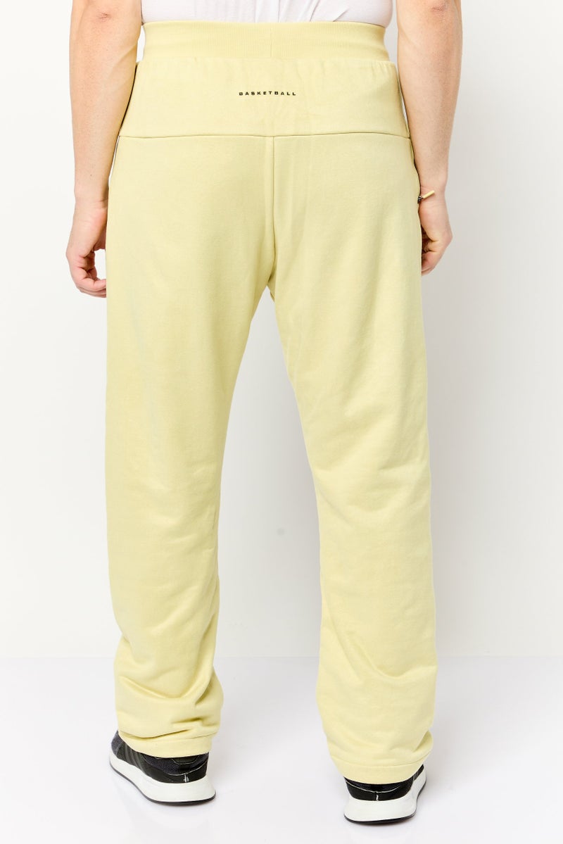 Adidas Men Sportswear Fit Outdoor Sweatpants, Light Yellow - Image 4