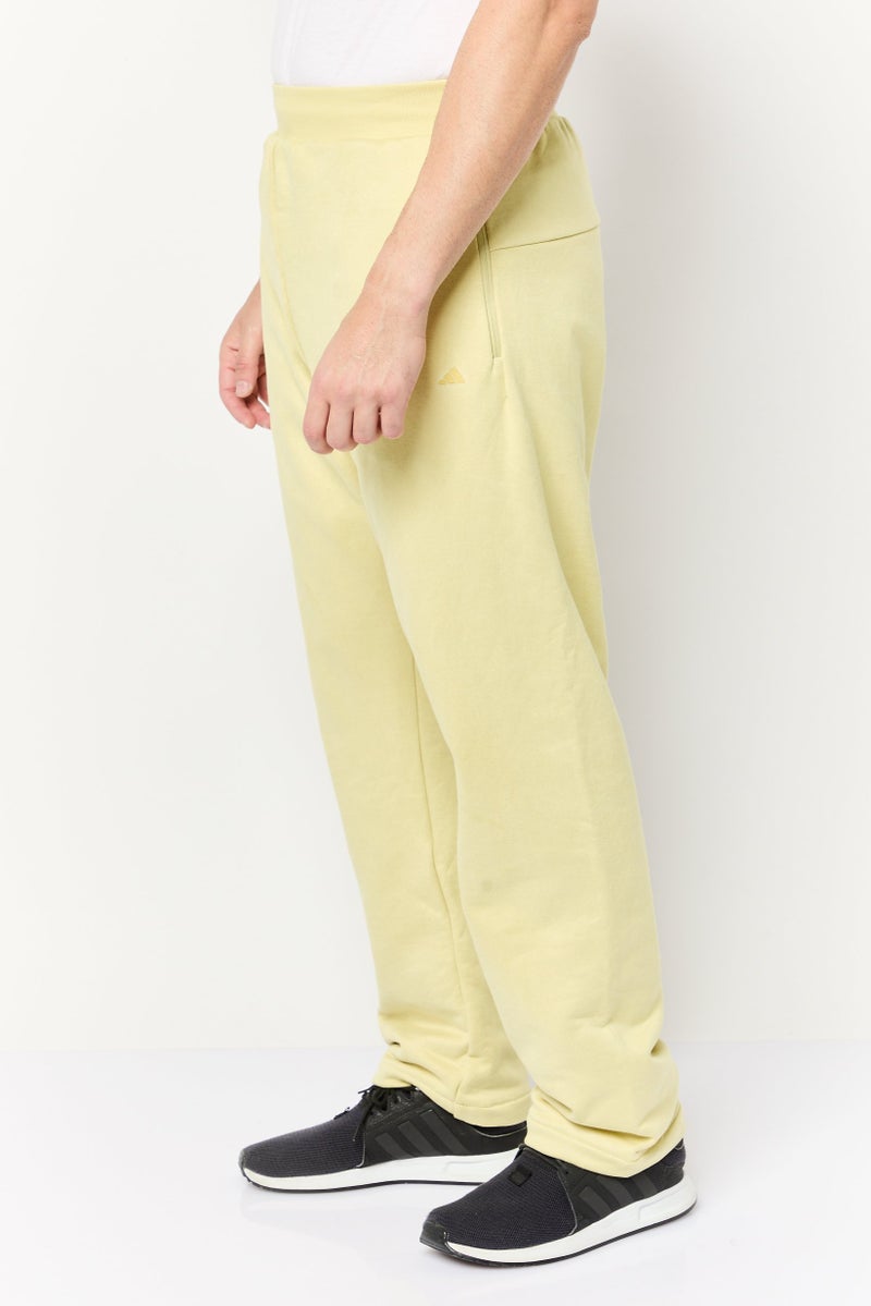 Adidas Men Sportswear Fit Outdoor Sweatpants, Light Yellow - Image 3
