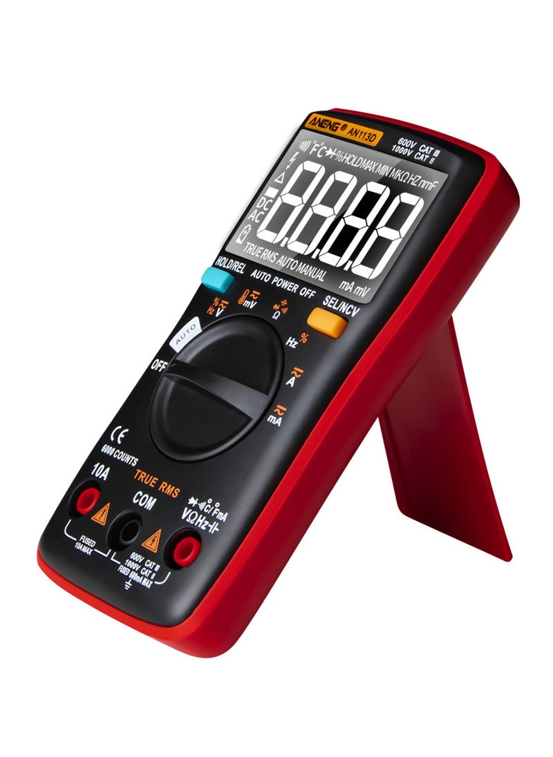 ANENG - ANENG AN113D Digital Multimeter Electrical Meter 6000 Counts DC/AC Current Voltage Tester Meters True RMS Auto Ranging LCD Display Temperature Measurement - Image 1