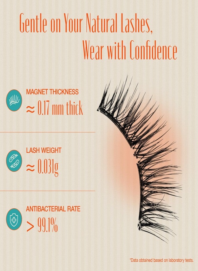 LASHVIEW Upgrade Magnetic Eyelashes with Applicator Soft Magnetic Eyelashes Natural Look Reusable No Glue Needed Easy to Wear and Remove (YT24) - Image 4