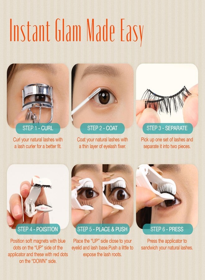 LASHVIEW Upgrade Magnetic Eyelashes with Applicator Soft Magnetic Eyelashes Natural Look Reusable No Glue Needed Easy to Wear and Remove (YT24) - Image 5