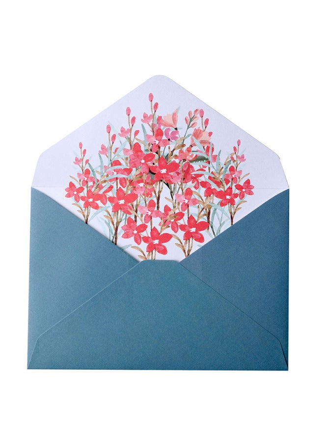 Glow Wedding Envelope Invitation Letter A5 Handwritten Love Letter Letter Paper Warm Spring Blooming Envelope Letter Paper Set Contains 2 Envelopes 4 Letter Paper - Image 1