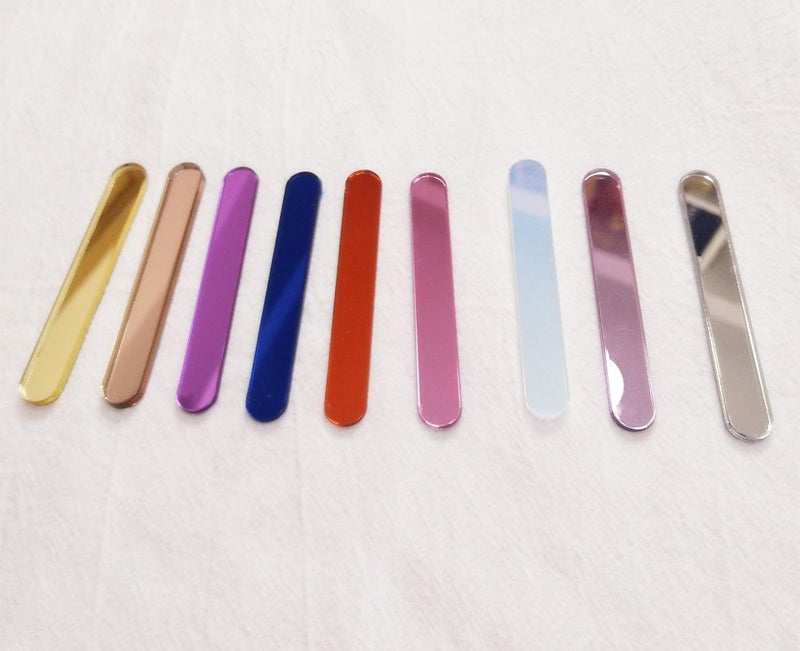 ACFENG Reusable Acrylic Cakesicle Popsicle Sticks,Mini (2.75") Cake Pop Sticks for Party, Festival,Home,DIY Set of 30 (Purple Mirror) - Image 5