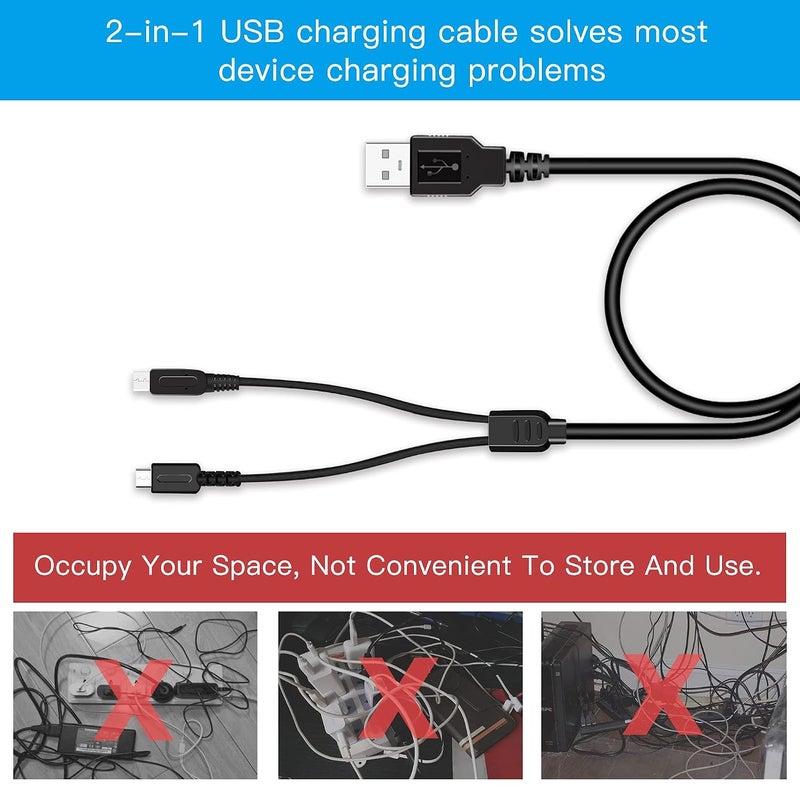 eWINNER 2 in 1 USB Charger Cable Compatible With Nintendo DS Lite, 3DS, 2DS, DSi (XL/LL) - Not for Original DS - Image 5