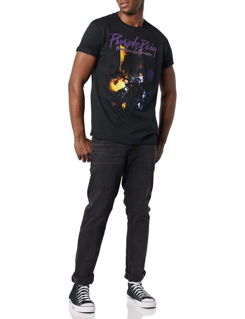 Prince unisex adult Casual T Shirt, Black, X-Large US - Image 4