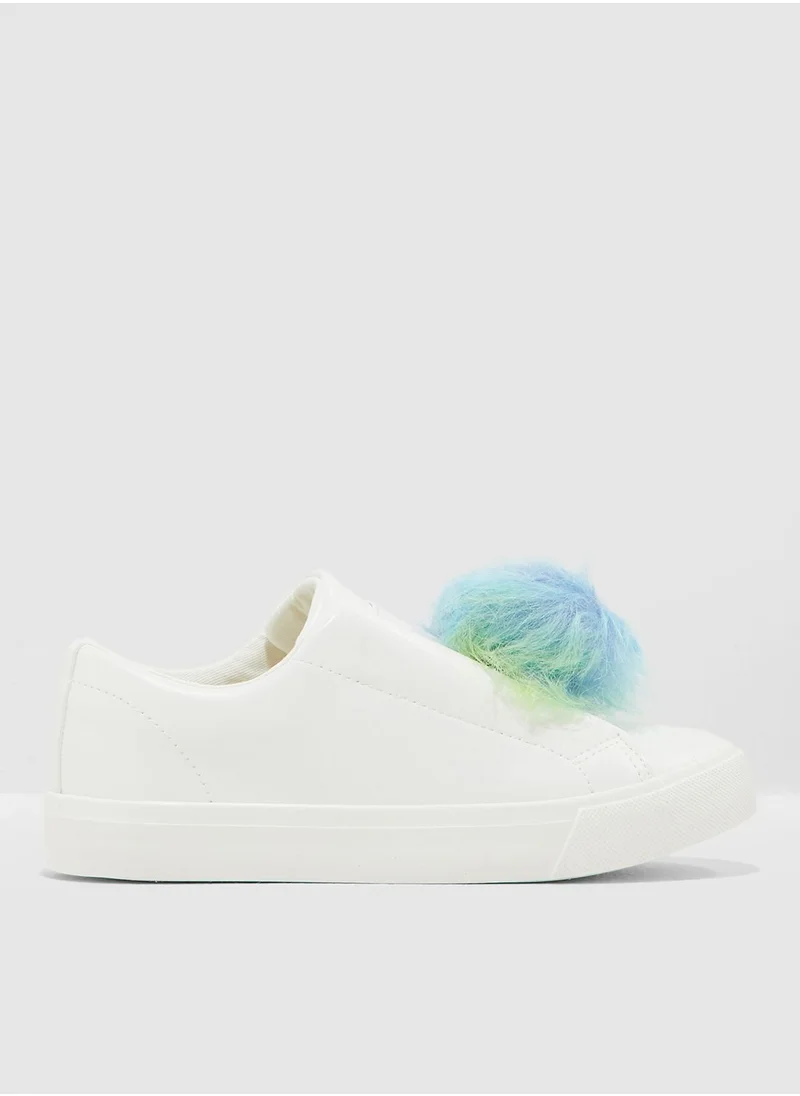 Reserved Youth Pom Pom Slip On