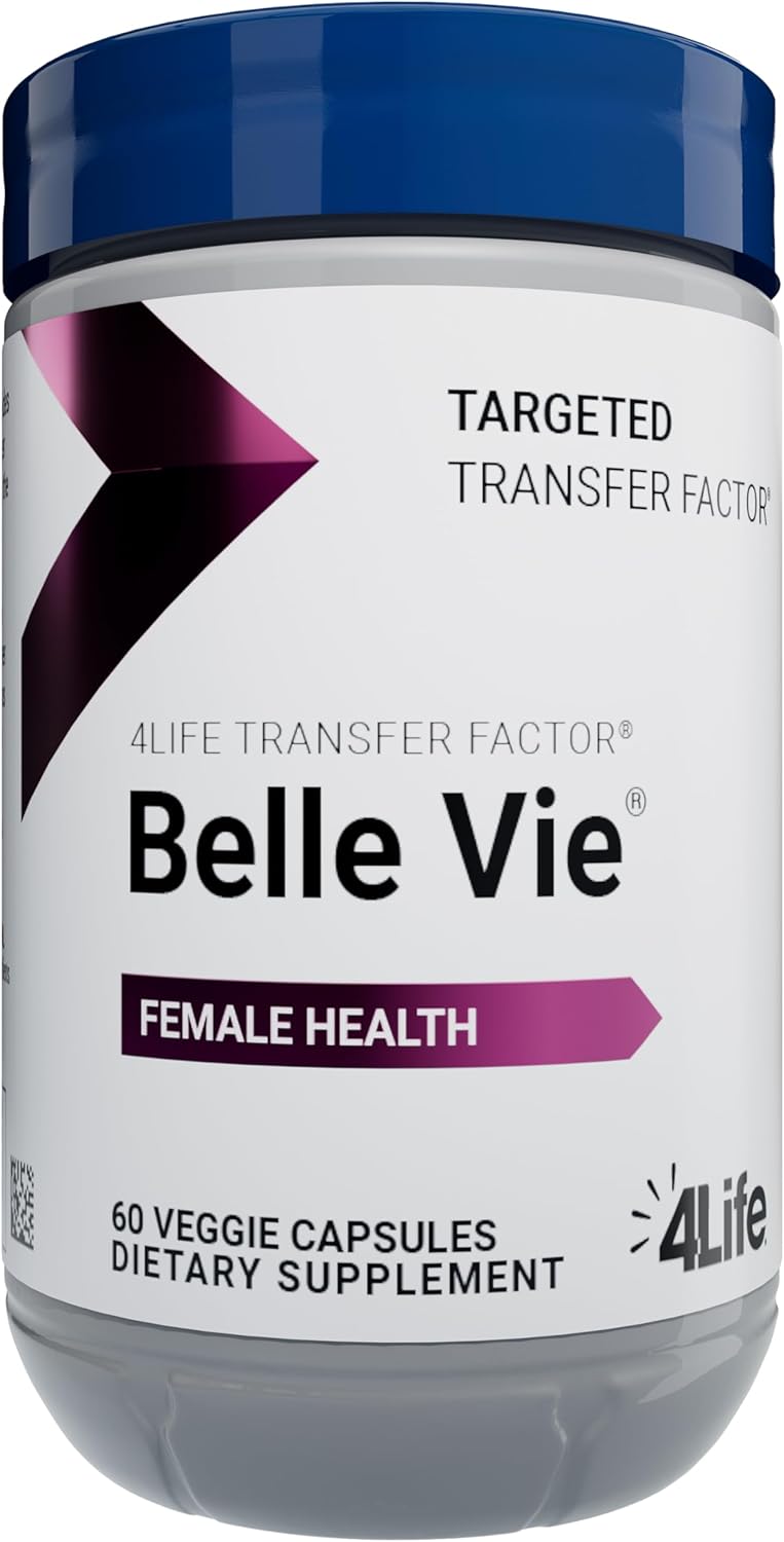 4Life Transfer Factor Belle Vie  Supports Womens Reproductive Health with Phytoestrogen Blend of Kudzu Flax and Red Clover  60 Veggie Capsules - Image 1