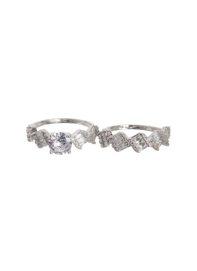 Akher el Ankoud - Twins Silver Ring - Image 1