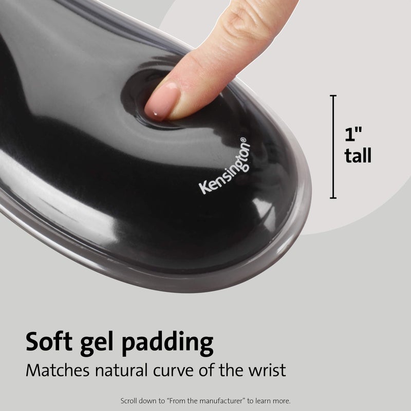 Kensington Duo Gel Mouse Pad with Wrist Rest, Ergonomic Wrist Support for Pain Relief, Comfortable Non-Skid Gel Pad for Computer, Laptop, Office & Home 9.6" x 7.6", Blue K62401AM - Image 3
