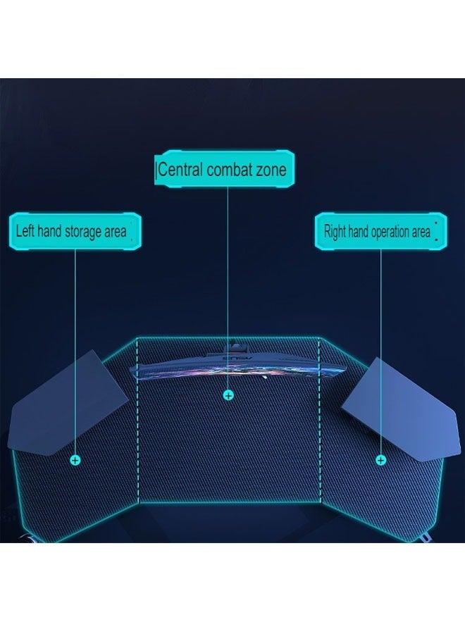 KLNAMAEAAN Ergonomic Computer And Multifunctional Gaming Desk Table 140 cm - Image 2