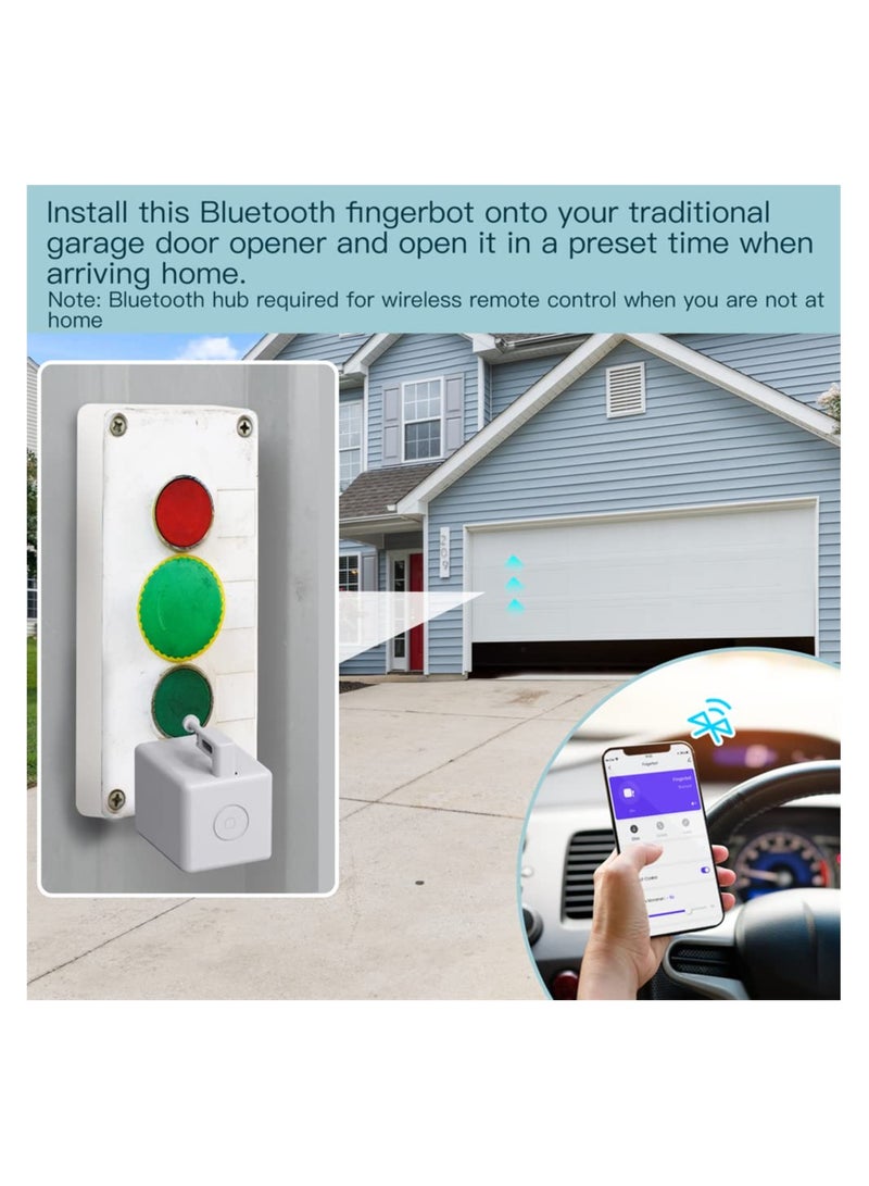 Smart Fingerbot Button Pusher, No Wiring Switch Upgrade with touch control, Control TV Air Conditioner, Work with Smart Life App, Compatible with Alexa, Google Home, IFTTT